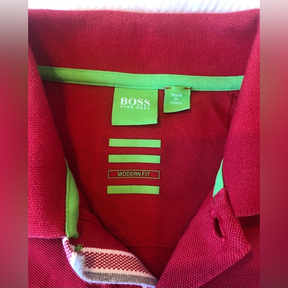 Boss by Hugo Boss Polo T-Shirt, size Medium, modern fit, stretch - Picture 3 of 9